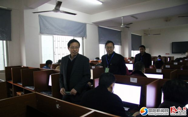 市政府副市長率隊(duì)現(xiàn)場巡考。