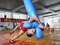 邵陽摔跤運動員斗志昂揚備戰(zhàn)省運會