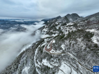 美麗中國丨重慶巫溪：雪漫群山
