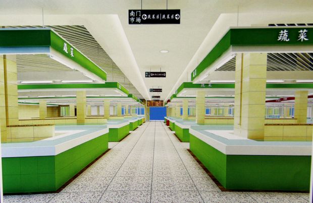 南门口农贸市场改造完工后内部效果图