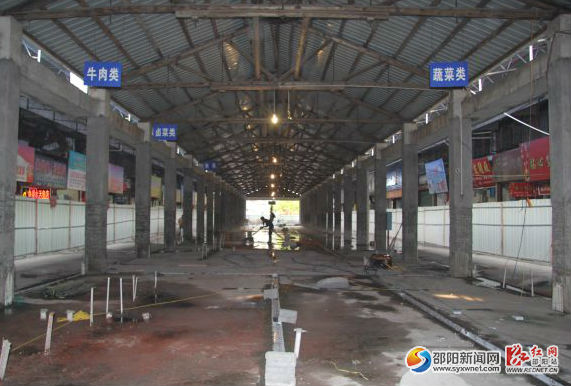北塔区资园农贸市场主体工程进入后期阶段