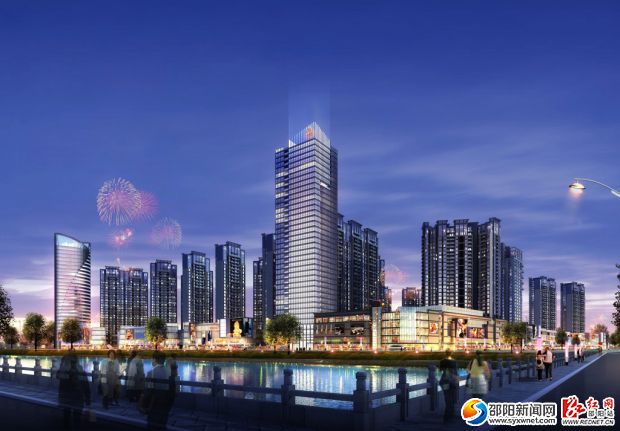 项目建成后的沿街透视图