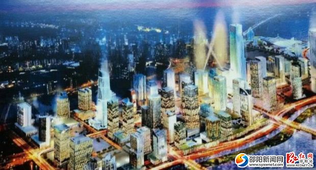 资江南岸片区棚户区改造项目效果图。