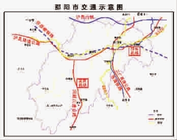 邵阳市交通示意图