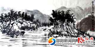 书画赏析：白马山脚下的故事