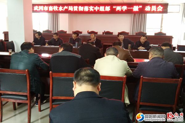 IMG-图为“两学一做”动员会现场