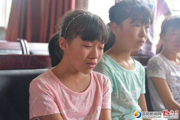 孩子们留下了不舍的眼泪