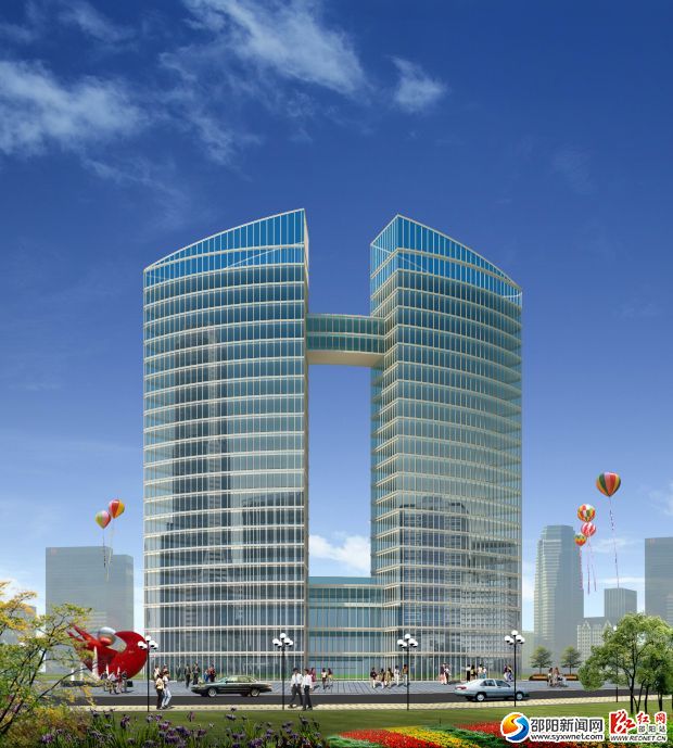 建成后的东谷大厦（效果图）