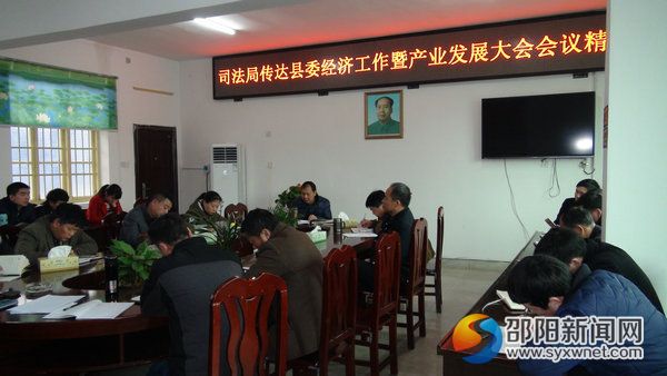 传达县委经济工作会议jingshen