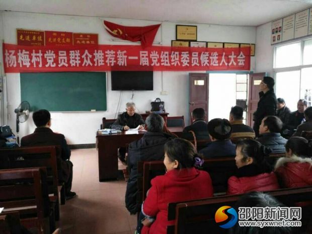 该村书记正在述职