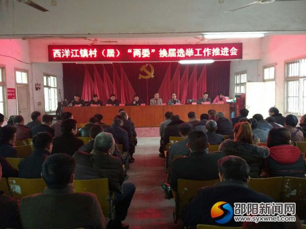 西洋江镇召开村(居)“两委”换届选举工作推进会