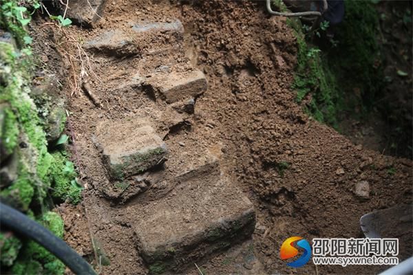 村民家的后院,松土掩埋的汉墓砖