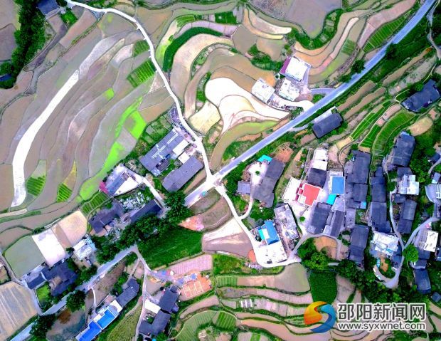 俯瞰庄稼村