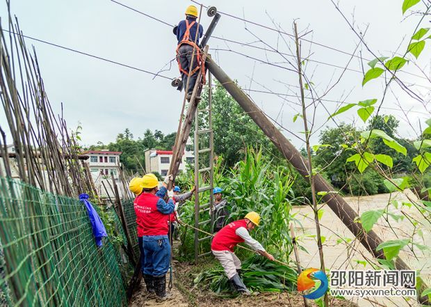 转岚线16号杆抢修