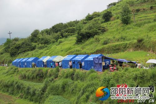 五团镇恒洲村受灾群众安置点　