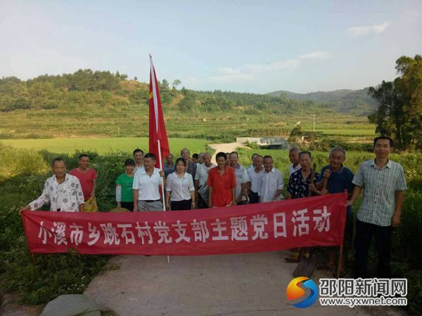 跳石村主题党日活动