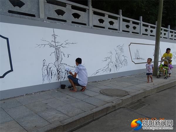 墙面画创作