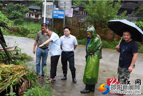 马文高等一行察看七里山地质灾害隐患点