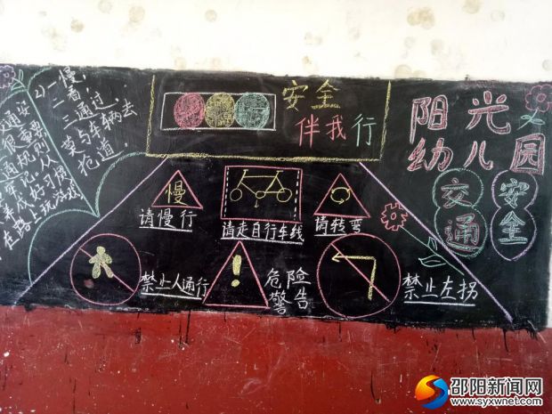 阳光幼儿园交通安全宣传栏 (3)