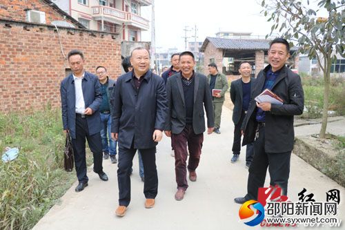 在碧云村调研