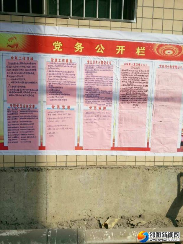 党务工作上墙公开