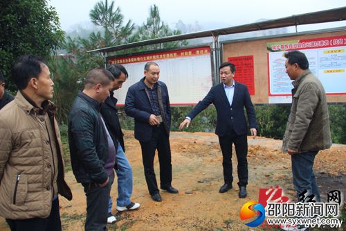 县委副书记、县脱贫攻坚指挥部指挥长杨映林在儒林镇白云湖村督查