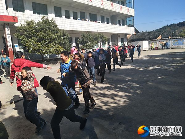 疏散演练现场