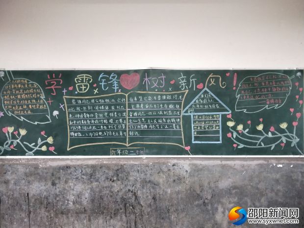 板报:学雷锋 树新风