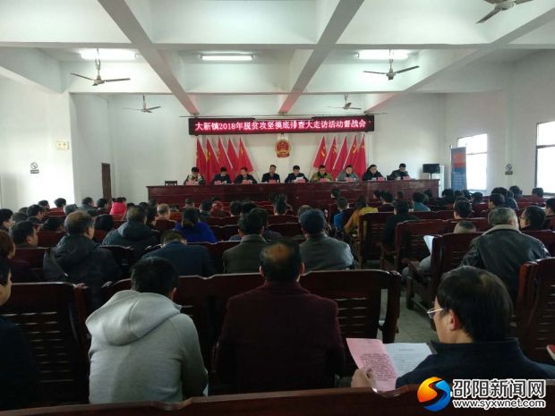 图为大新镇会议现场