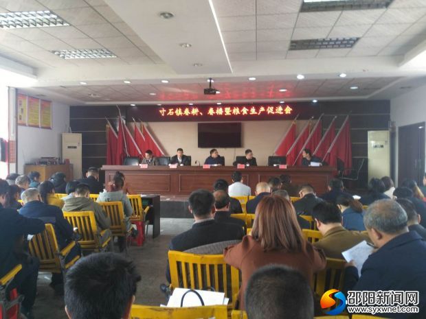 寸石镇召开春耕春播工作促进会