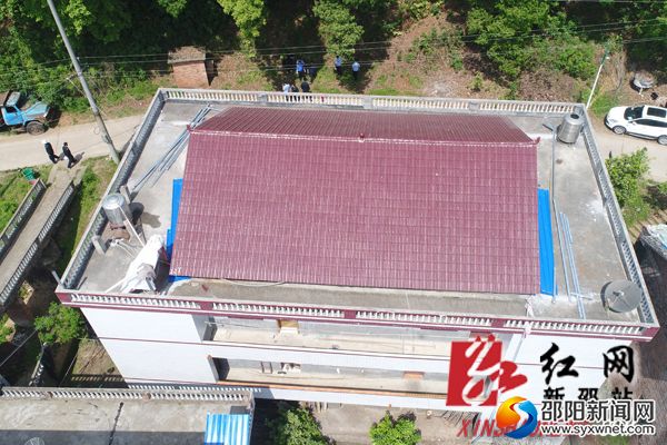 违章建筑拆除后航拍图