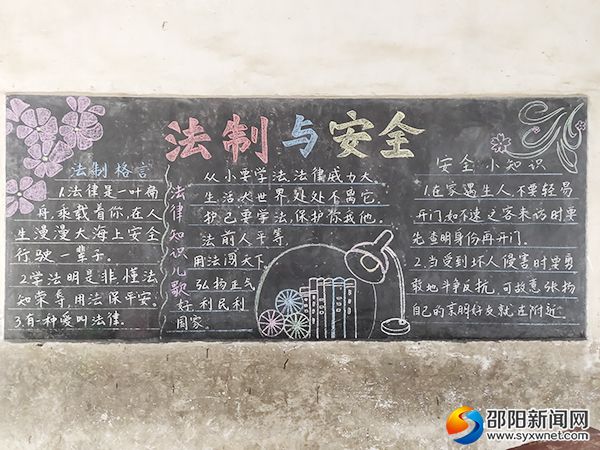班级黑板报。