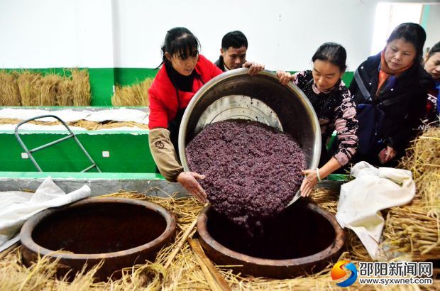传统手工酿酒现场