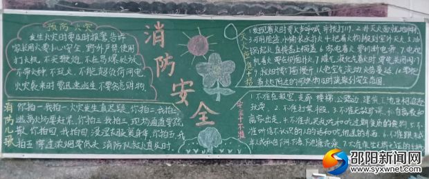高年级消防知识黑板报