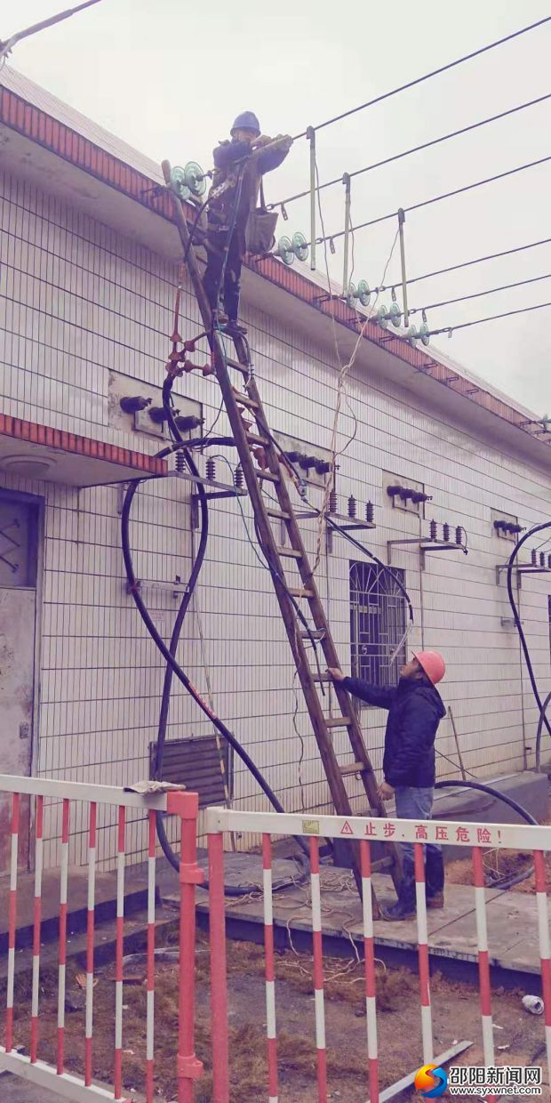 10千伏松焦线施工现场