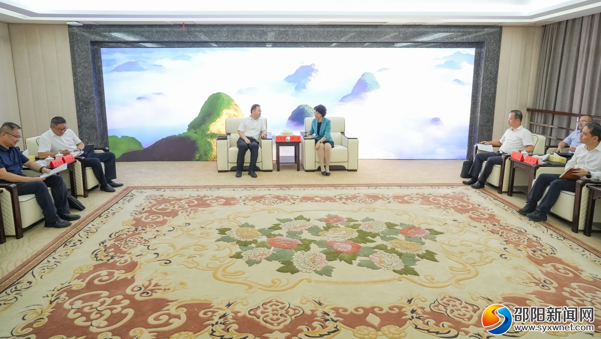 邵阳市与彩虹集团有限公司举行工作会谈(图1)