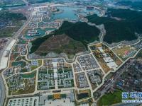 航拍浙江横店耗资300亿建“圆明新园”首期