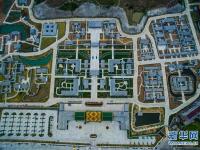 航拍浙江横店耗资300亿建“圆明新园”首期