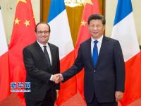 法国总统奥朗德访华 习近平在北京接见