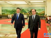 法国总统奥朗德访华 习近平在北京接见