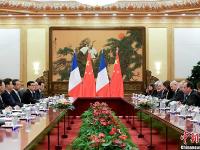 法国总统奥朗德访华 习近平在北京接见