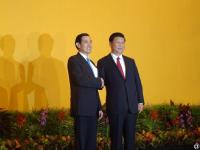 习近平、马英九进行历史性握手