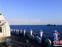 中国海军152舰艇编队抵达古巴访问