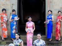 浙江20多名女干部穿旗袍走秀宣传古村旅游