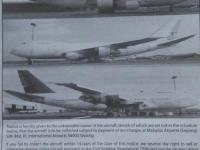吉隆坡三架波音747无人认领 机场登报寻机主