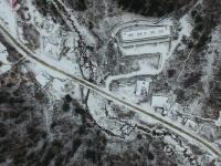 航拍秦岭冰雪世界 犹如水墨山水画