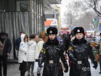 哈尔滨“警花”零下30摄氏度执勤