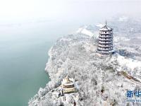 安徽万佛湖景区雪后如画