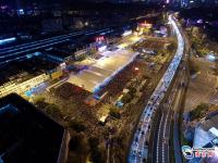 航拍广州火车站春运旅客滞留 最多10万人聚集