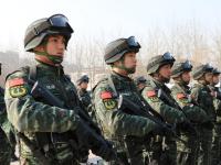 武警参加反恐演练确保两会安全